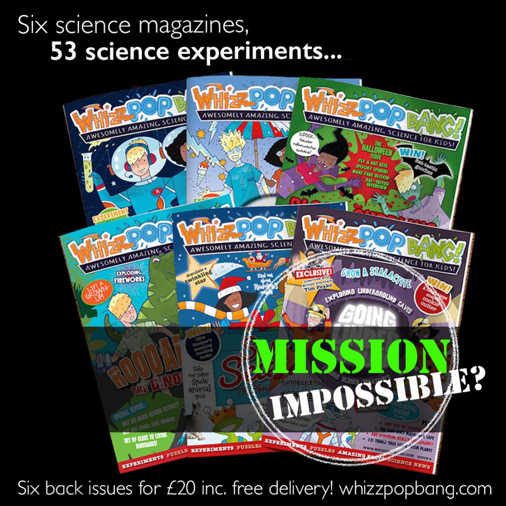 Bundle of six Whizz Pop Bang science magazines