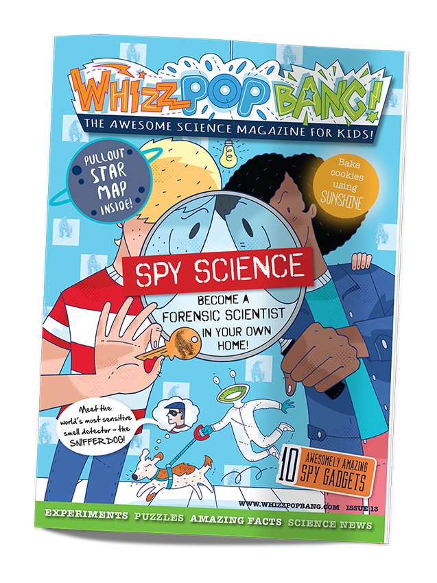 Whizz Pop Bang science magazine for kids Issue 13 Spy Science