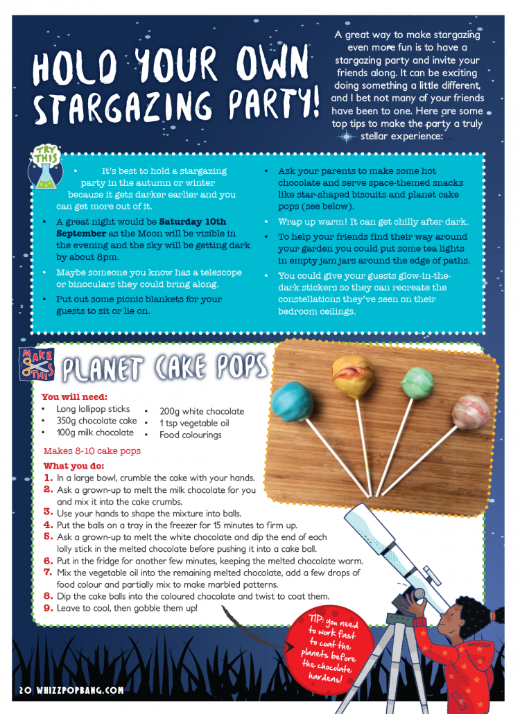 Whizz Pop Bang science party ideas