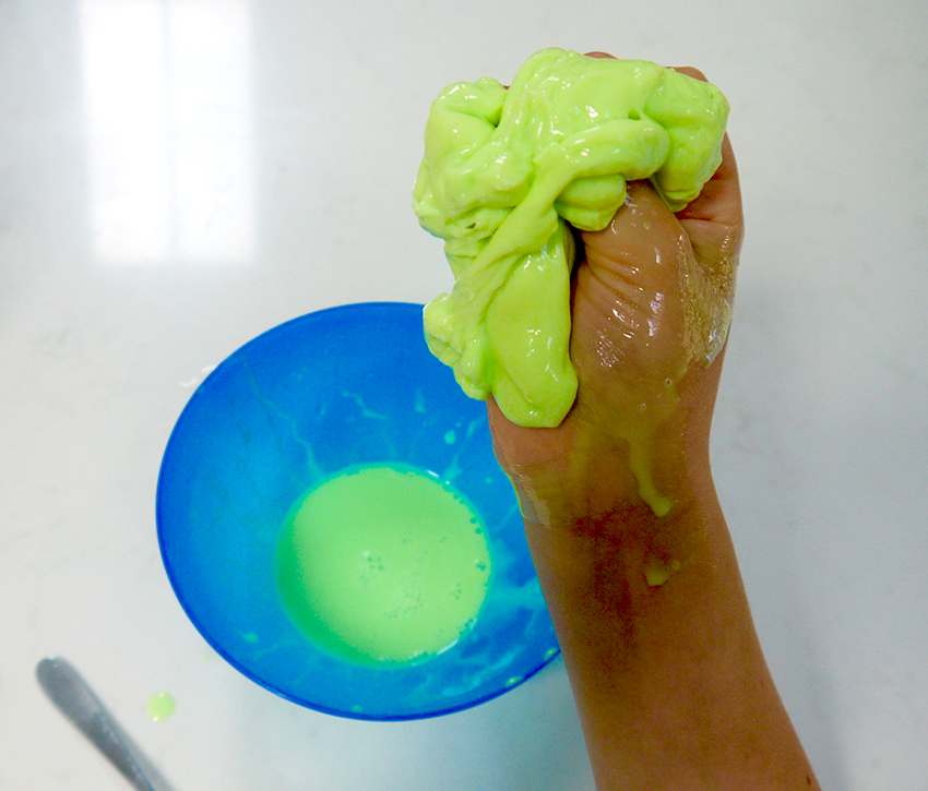 Science party ideas making slime