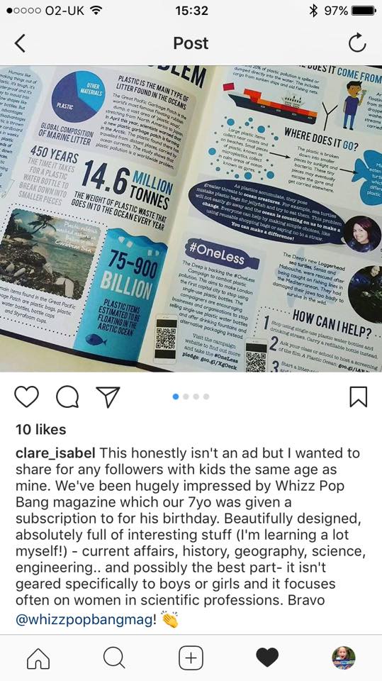 Whizz Pop Bang science magazine cracking review