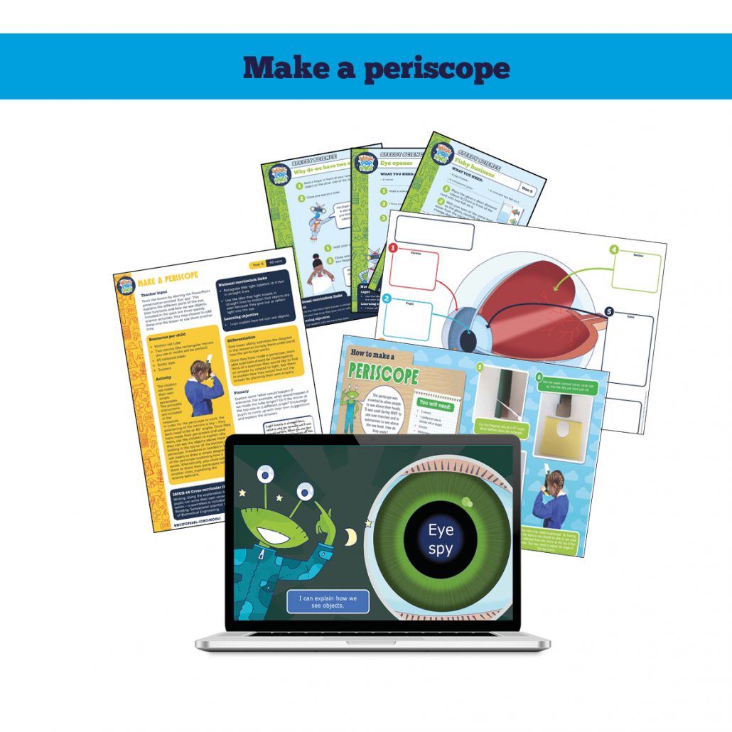 Make a periscope science resource pack from Whizz Pop Bang