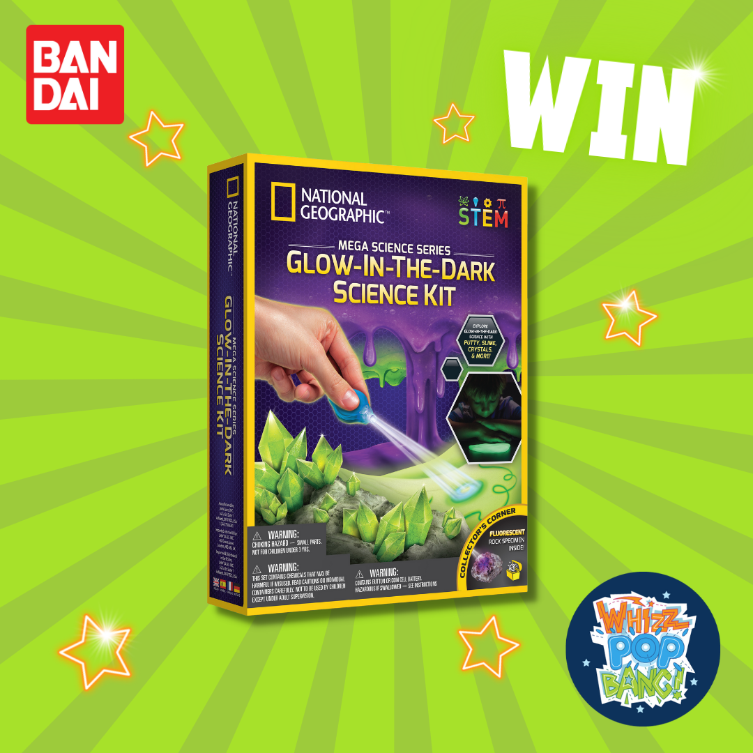 glow-in-the-dark mega science kit competition bandai national geographic