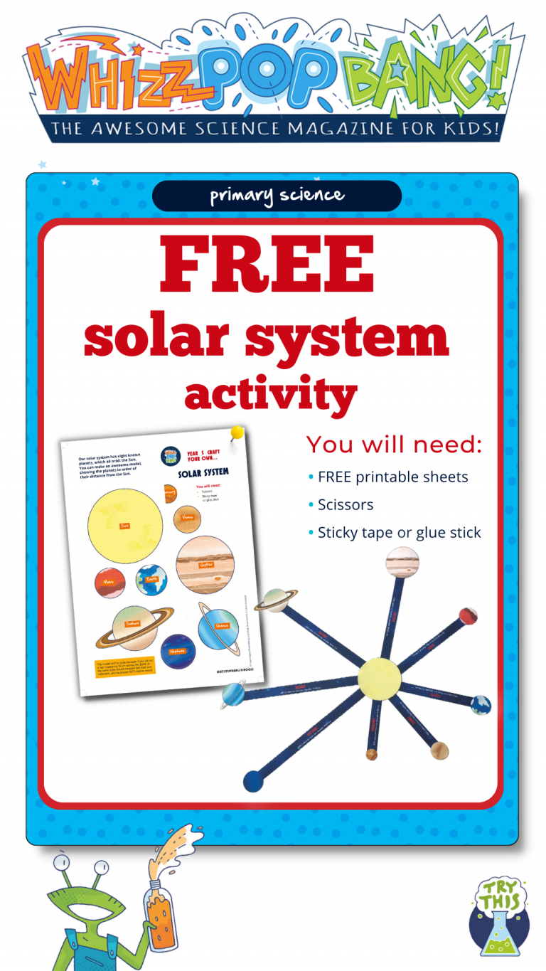 FREE science activity – craft your own solar system! – Whizz Pop Bang Blog
