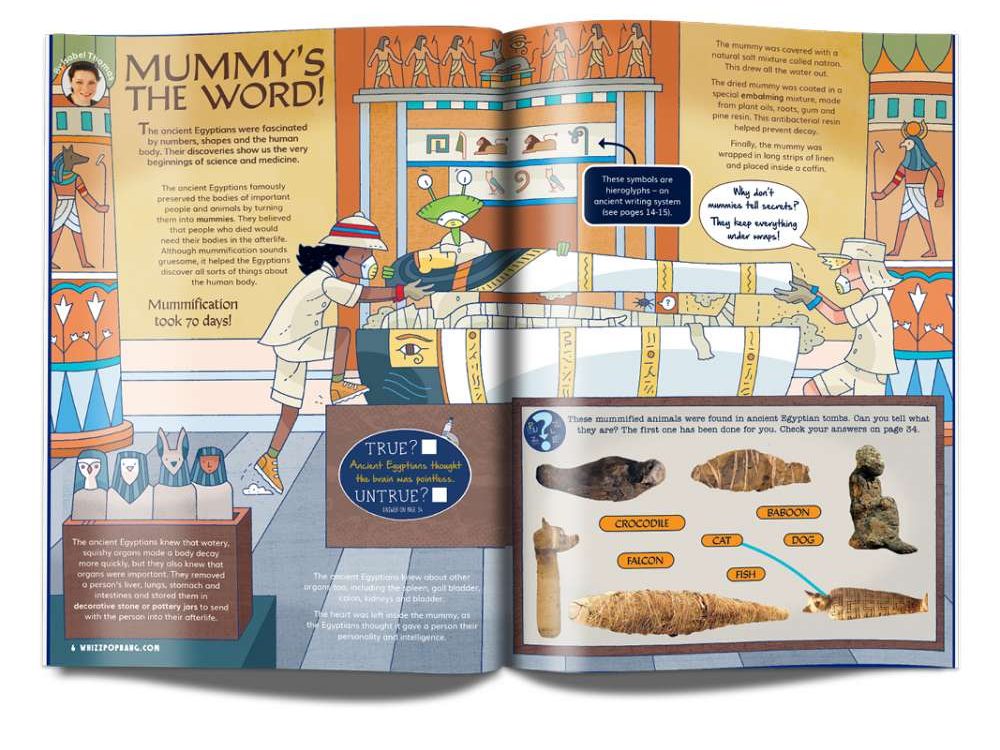 Inside an ancient Egypt magazine for kids