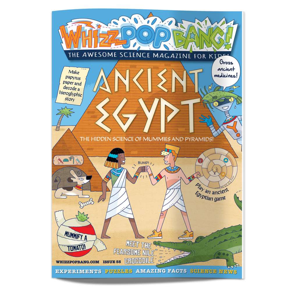 Ancient Egypt Magazine issue 55 from Whizz Pop Bang science magazine for kids