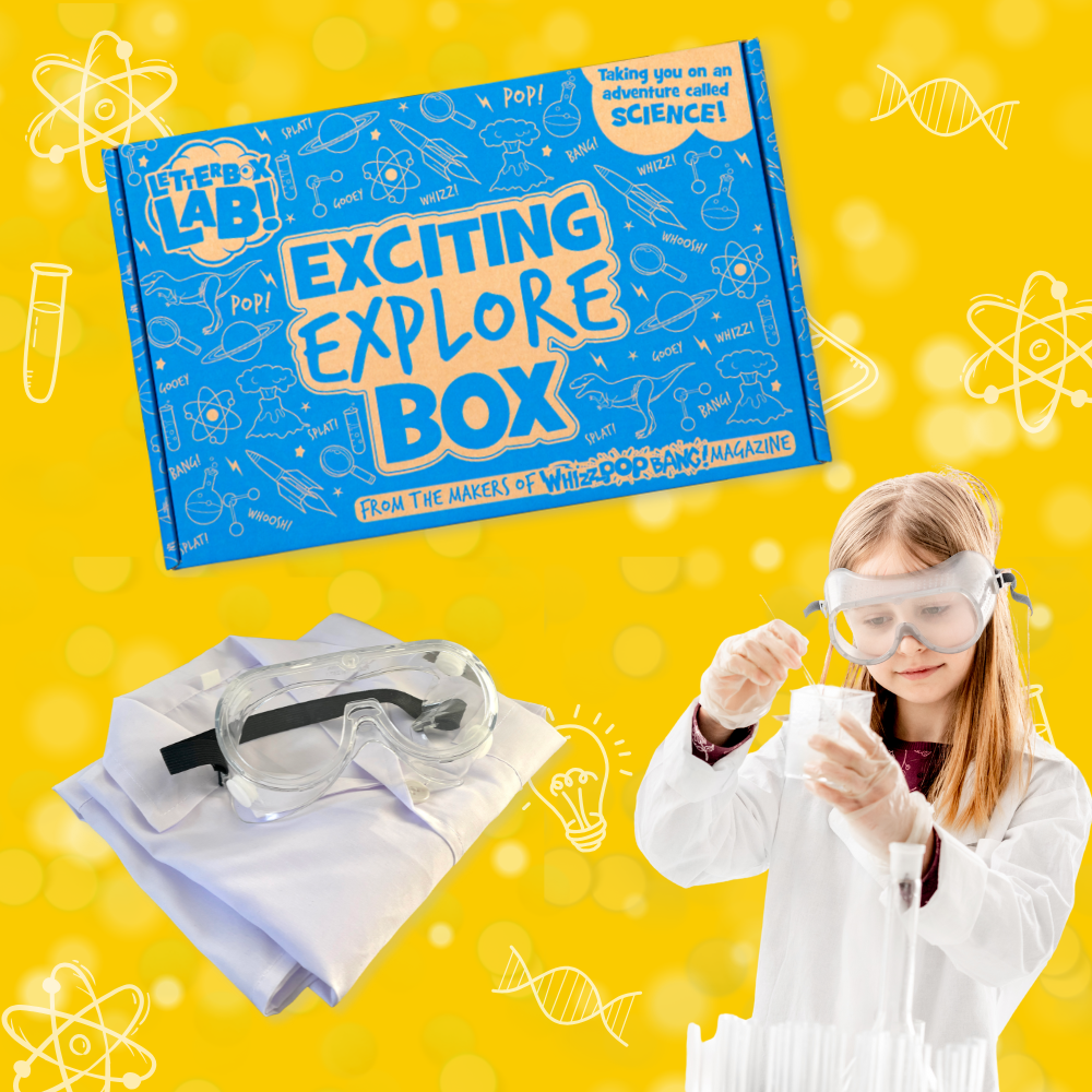 Super Study Kit Super Scientist Kit – Explore Box with Lab Coat & Goggles for Kids
