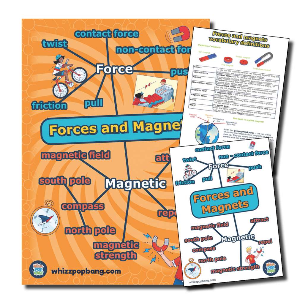 Year 3 Forces and Magnets vocabulary 