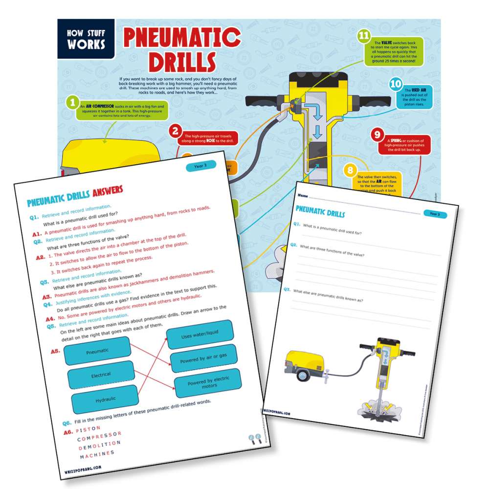 Rocks: pneumatic drills