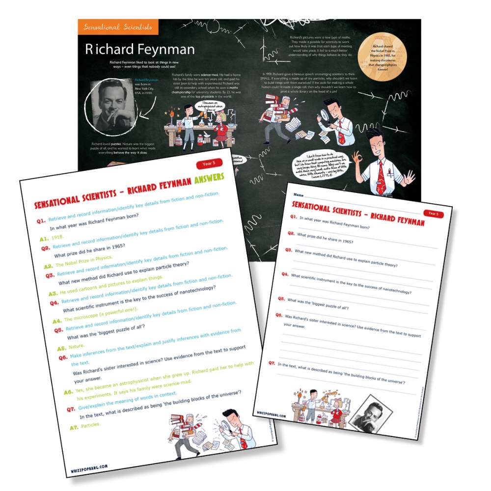 Historical scientist Richard Feynman