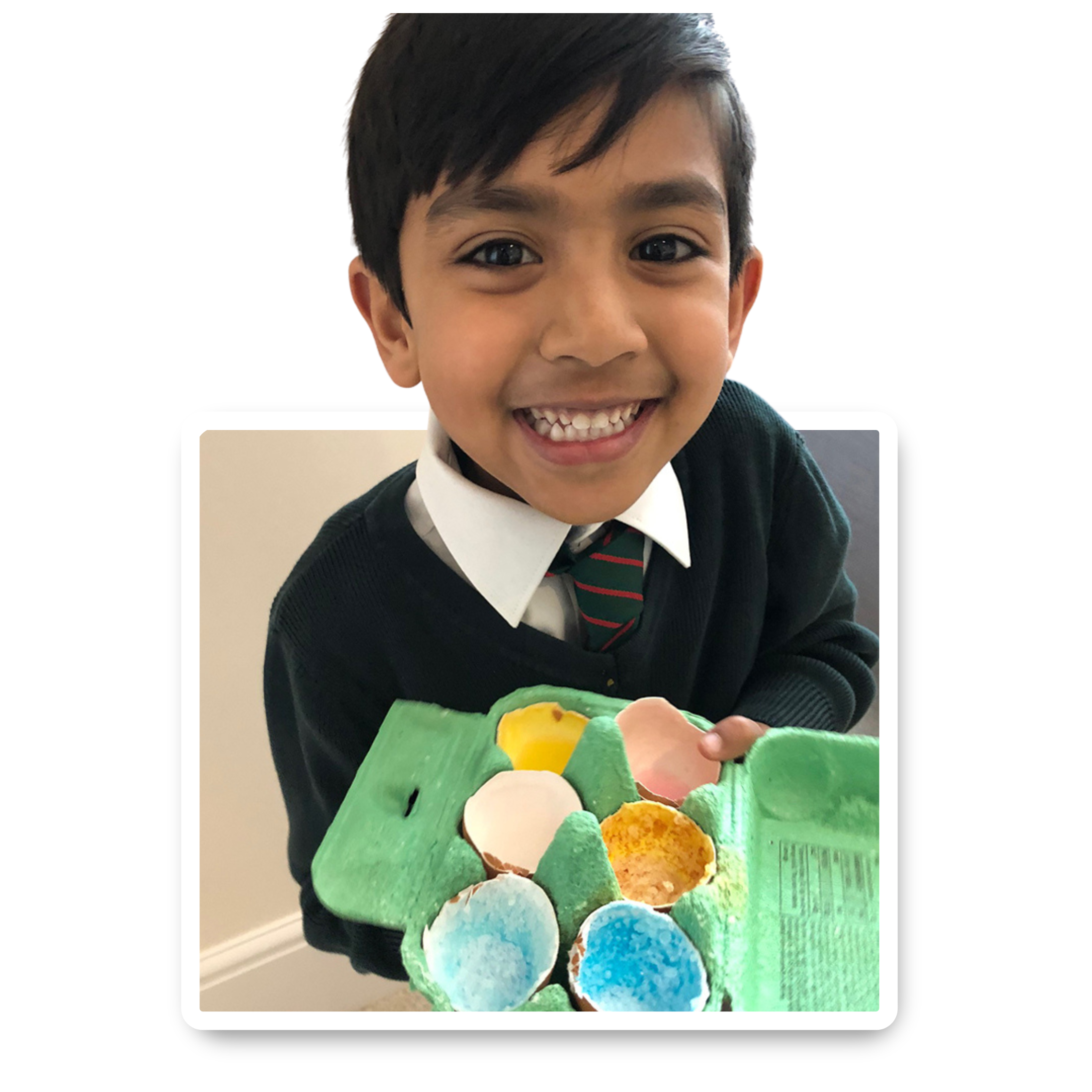 Kid with crystal egg activity