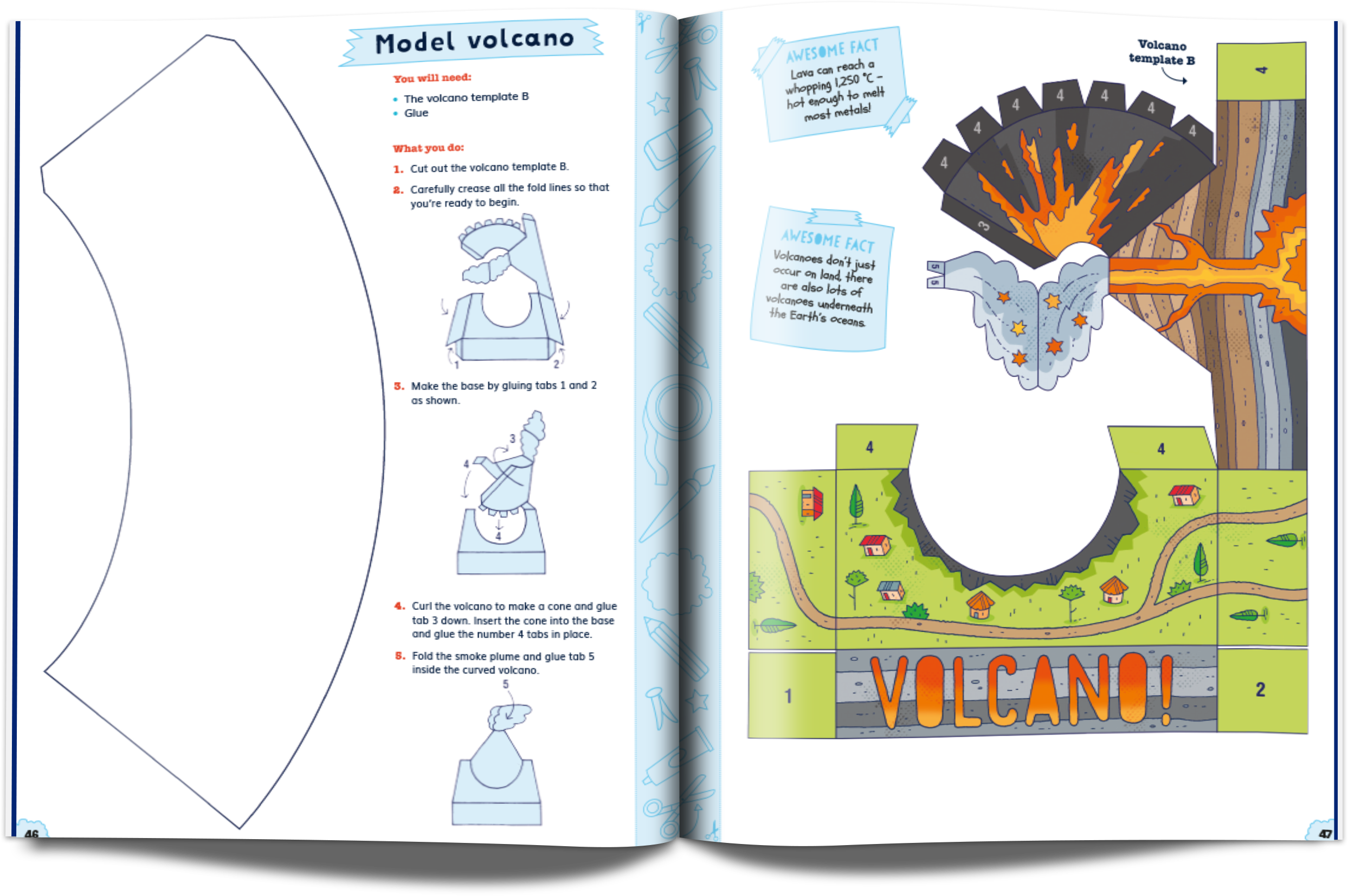 Snip-Out Science book spread